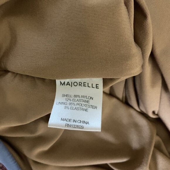 Majorelle Juliet Blue Ruched Halter Mini Dress Sleeveless Backless Bodycon Large - Picture 11 of 11